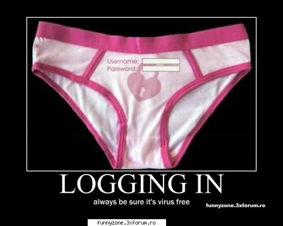 logging in